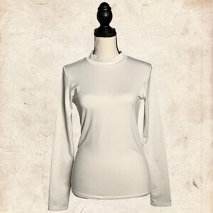 Champion White Long Sleeve Tee